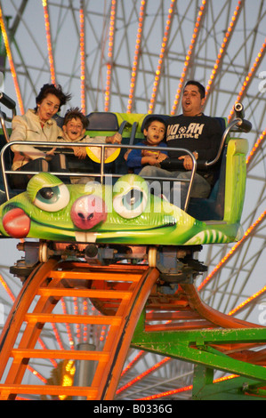 Fairground, funfair rollercoaster. Stock Photo