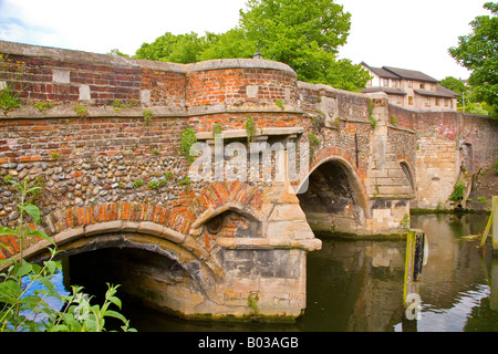 Bishops Bridge Norwich England Stock Photo - Alamy