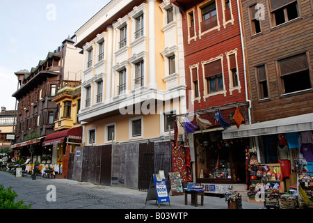 street with restaurants in sultanahmet istanbul marmara region turkey stock photo alamy