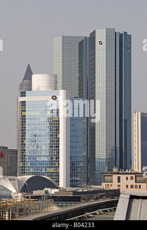 Banking District in Frankfurt, Germany Stock Photo