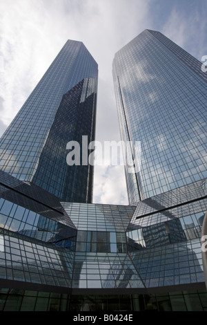 Banking District in Frankfurt Germany Stock Photo