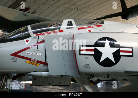 US NAVY PHANTOM AIRCRAFT -IMPERIAL WAR MUSEUM,DUXFORD Stock Photo