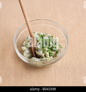 Ingredients in Bowl Stock Photo