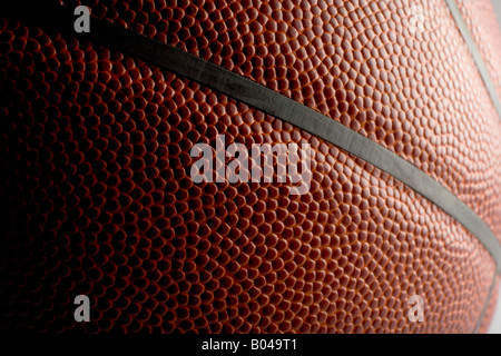 Close up of a basketball