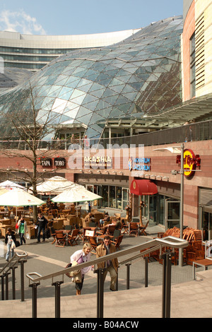 Warsaw Poland the modern Golden Terraces shopping precinct mall centre in Warsaw city centre opened in 2007 Stock Photo