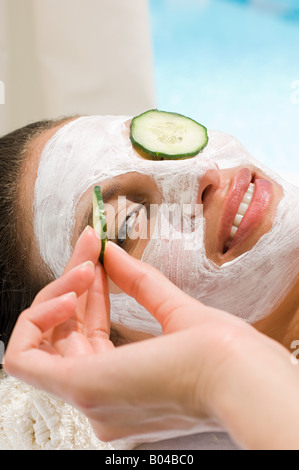 Download Cucumber Face Mask Stock Photo Alamy PSD Mockup Templates