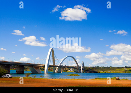 Juscelino Kubitschek Bridge Brasilia Brazil Stock Photo