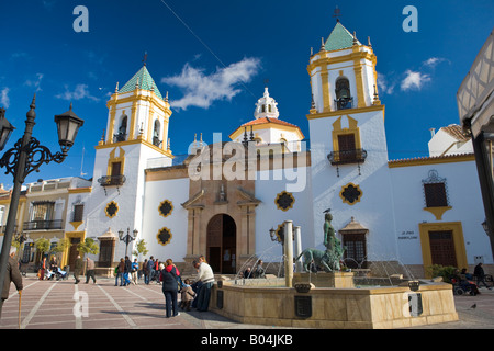 Iglesia del Socorro (church) in Plaza del Socorro in the town of Ronda, Costa del Sol, Province of Malaga, Andalusia (Andalucia) Stock Photo