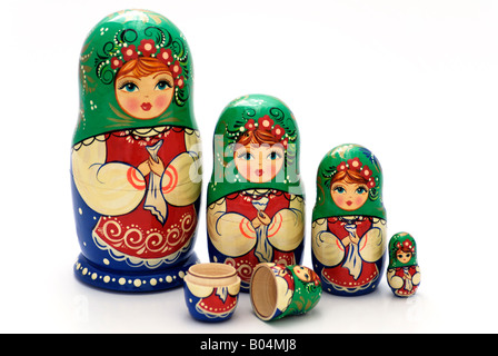 Matryoshki (Russian Dolls) Stock Photo