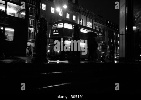 Number 15 bus on The Strand, London Stock Photo