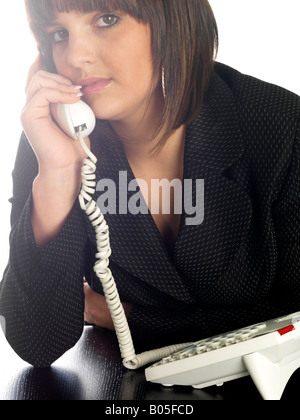 Teenager Using Telephone Model Released Stock Photo