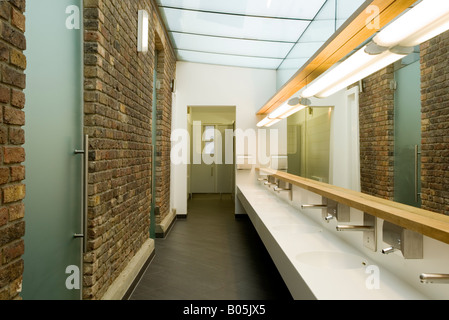 Washroom and toilets in the kindergarten of the German School in Petersham, designed by 3S Architects Stock Photo