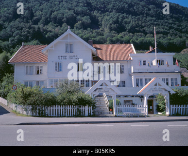 Utne Hotel, Utne, Hardangerfjord, Hordaland, Norway. Stock Photo