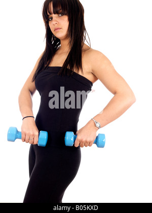 Teenager Lifting Weights Model Released Stock Photo