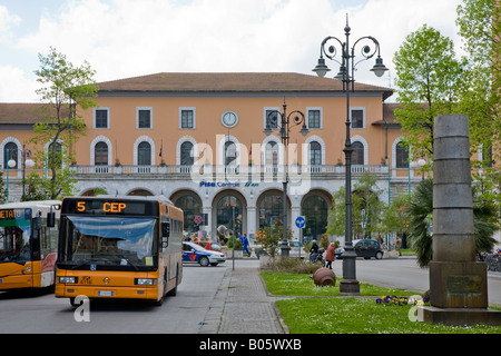 Pisa central railway station, italy Stock Photo