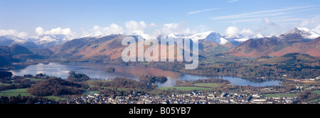 View from Latrigg Lake District Cumbria Stock Photo