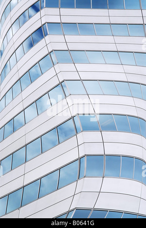 Abstract background of walls of futuristic office building Stock Photo