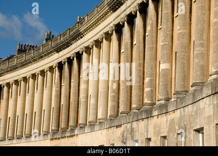 A picture of some of the architectural details of Royal Crescent Bath Stock Photo