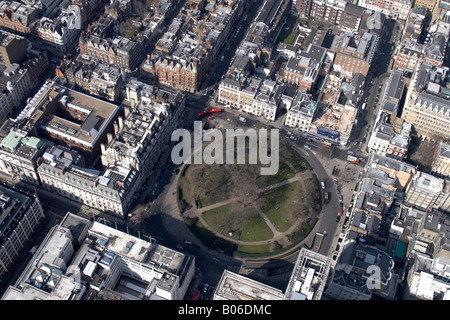 Aerial view north west of Cavendish Square University of Westminster Cavendish Street campus Westminster London NW1 W1 England Stock Photo