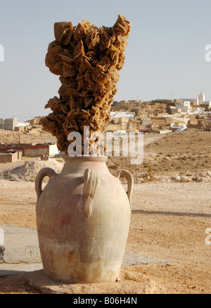 Tunisia Desert rose by Chott Djerid Salt Lake Stock Photo