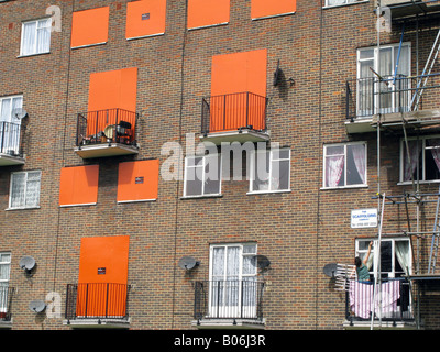 UK  Condemned housing estate to be refurbished to be put for sale in Hackney, east London Photo © Julio Etchart Stock Photo
