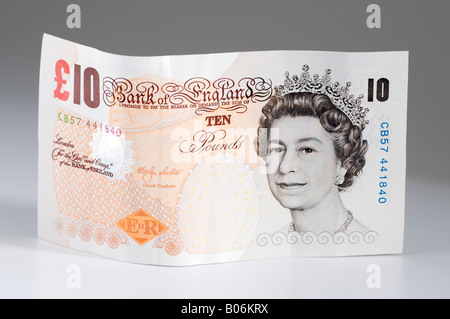 British 10 pound note.  Editorial use only Stock Photo