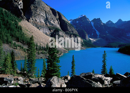 Moraine Lake Banff Alberta Canada Stock Photo