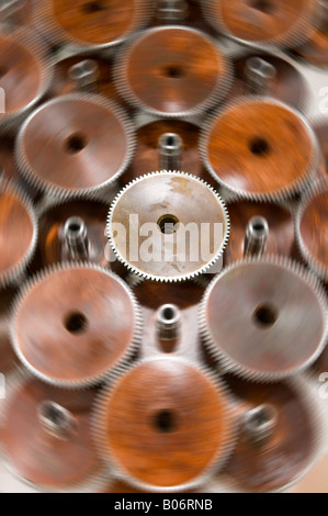 Generic gears form a pattern Stock Photo