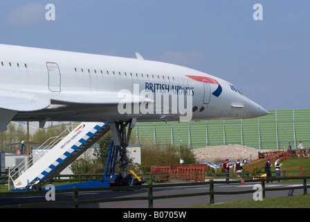 Aerospatiale-BAC Concorde 102 in Aviation Viewing Park Manchester Ringway Airport Greater Manchester England United Kingdom Stock Photo