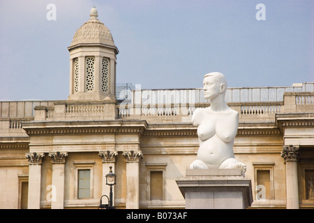 Marc Quinn statue Alison Lapper Pregnant Trafalgar Square London England Stock Photo
