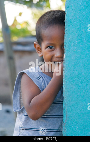 Children, Delap-Uliga-Darrit, Majuro Atoll, Marshall Islands Stock Photo