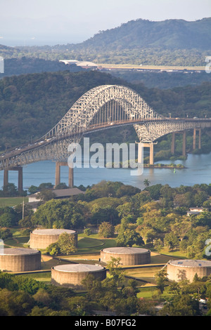 Panama, Panama city, Bridge of the Americas Stock Photo