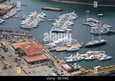 Panama, Panama City, Amador Causeway, Fuerte Amador Resort and Marina Stock Photo