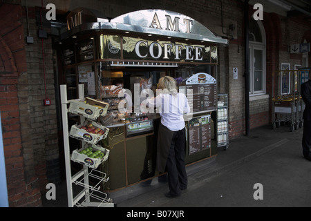 AMT coffee booth Ipswich station, Suffolk, England Stock Photo