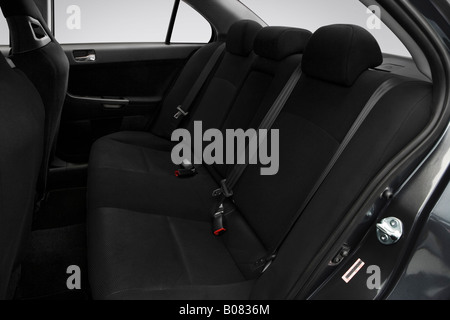 2008 Mitsubishi Lancer Evolution in Gray - Rear seats Stock Photo