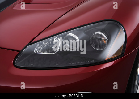 2008 Dodge Viper SRT-10 Roadster in Red - Headlight Stock Photo