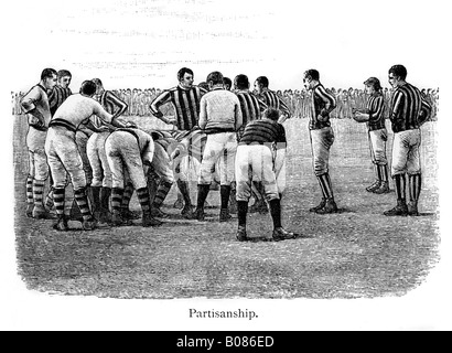 Victorian Rugby 1887 engraving of The Rugby Union Game an early ...