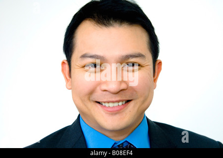 Portrait of businessman smiling Stock Photo