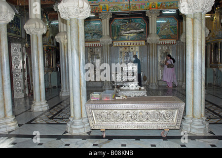 Inside Jain Temple in Mumbai India Stock Photo