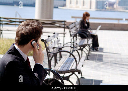Office workers taking a break Stock Photo