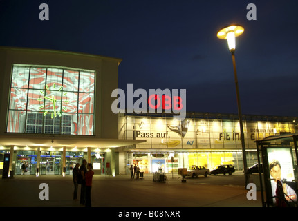 central station, Graz, Austria, Styria, Graz Stock Photo