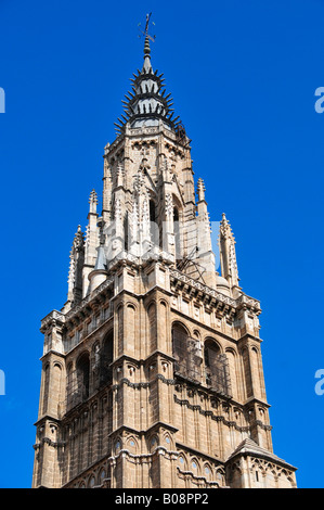 Tower of the Catedral Primada Cathedral, Toledo, Spain Stock Photo