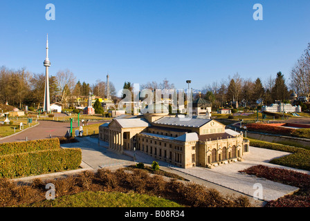 Models of famous buildings at the Minimundus Freizeitpark theme park in Klagenfurt, Carinthia, Austria Stock Photo