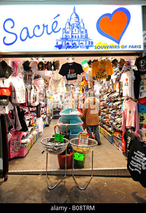 Souvenir shop, Montmartre, Paris, France Stock Photo