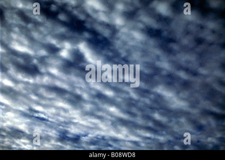 Mid-Level Clouds altocumulus, altostratus. Stock Photo