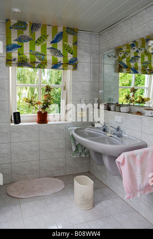 Bathroom in a single-family home Stock Photo