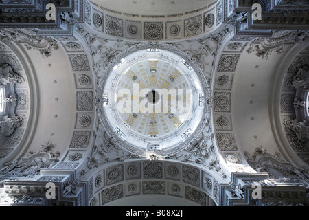 Vaulted ceiling in the Theatinerkirche, St. Kajetan Church in Munich, Bavaria, Germany Stock Photo