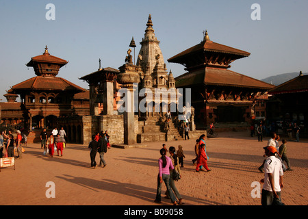 Temple, Durbar Square in Bhaktapur, Nepal Stock Photo