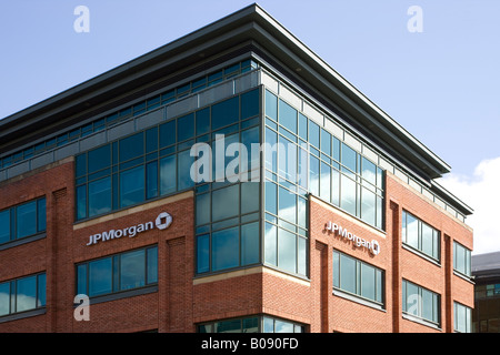 detail of JP Morgan Investment Bank building Stock Photo