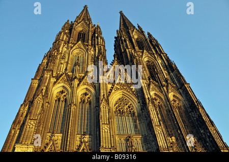 West facade of the Cologne Cathedral, Cologne, North Rhine-Westphalia, Germany Stock Photo